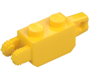 LEGO Amarillo Bisagra Ladrillo 1 x 2 Vertical Cierre Doble (30386 / 39893)