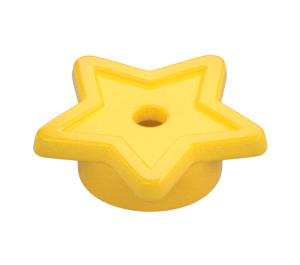 LEGO Amarillo Placa 1 x 1 Circular con Estrella (11609 / 28619)