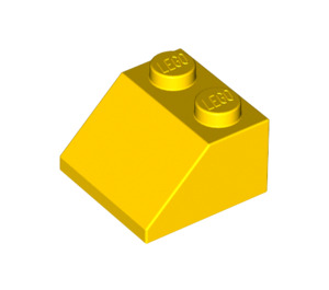 LEGO Amarillo Pendiente 2 x 2 (45°) (3039 / 6227)