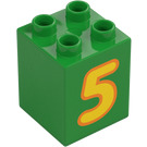 Duplo Ladrillo 2 x 2 x 2 con '5' (13168 / 31110)