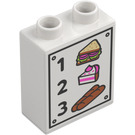 Duplo Ladrillo 1 x 2 x 2 con 1 Sandwich 2 Pie 3 Pan sin tubo inferior (4066 / 19338)