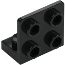 LEGO Negro Soporte 1 x 2 - 2 x 2 Arriba (99207)