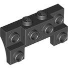 LEGO Ladrillo 2 x 4 x 0.7 con Frente Tachuelas y arcos laterales delgados (14520)