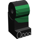 LEGO Minifigure Pierna, Izquierda con Green Kilt y Toes (3817)
