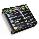 LEGO Panel 1 x 4 x 3 con Central Perk Menu con soportes laterales, espigas huecas (35323 / 66089)