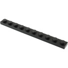 LEGO Negro Plate 1 x 10 (4477)