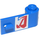 LEGO Puerta 1 x 3 x 1 Derecha con rojo logo (3821)