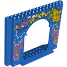 LEGO Panel 4 x 16 x 10 con Gate Agujero con Teddy Bears, Estrellas y Morado Clouds (15626 / 50142)