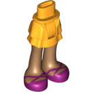 LEGO Cadera con Pequeño Doble Layered Skirt con Purple shoes (92818)