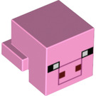 LEGO Animal Cabeza con Pig Rostro sin hocico blanco (26160 / 66852)