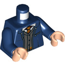 LEGO Harry Potter con Dark Azul Chaqueta y Negro Piernas con Gryffindor Cardigan Minifigura Torso (973 / 76382)