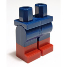 LEGO Minifigure Caderas y piernas con Dark rojo Boots (3815 / 21019)