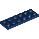 LEGO Azul oscuro Placa 2 x 6 (3795)