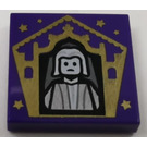 LEGO Loseta 2 x 2 con Chocolate Rana Card Nicholas Flamel Modelo con ranura (3068)