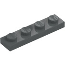 LEGO Gris piedra oscuro Placa 1 x 4 (3710)