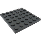 LEGO Gris piedra oscuro Placa 6 x 6 (3958)