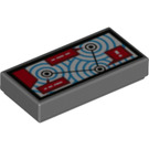 LEGO Tile 1 x 2 with Radar with Groove (38637)