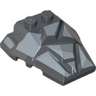 LEGO Cuñuna 4 x 4 con Jagged Angles con gris Facets (28625 / 52891)