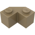 LEGO Bronceado oscuro Ladrillo 2 x 2 Facet (87620)