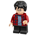 LEGO Harry Potter con Rojo oscuro Plaid Camisa y Negro Piernas Minifigura