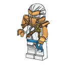 LEGO Hero Zane con Acortar en atrás Minifigura