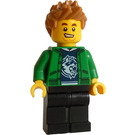 LEGO Hiker con Verde Chaqueta y Spiky Pelo Minifigura