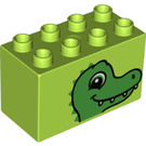 LEGO Duplo Ladrillo 2 x 4 x 2 con Dinosaurio Cabeza (31111 / 43518)