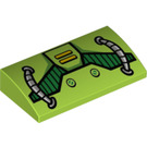 LEGO Pendiente 2 x 4 Curvo con Cables y Aire Vents Reja con tubos inferiores (26252 / 88930)