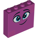 LEGO Ladrillo 1 x 4 x 3 con Smiling Rostro (49311 / 52098)