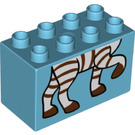 LEGO Duplo Ladrillo 2 x 4 x 2 con Zebra Cuerpo (31111 / 43517)