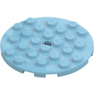 LEGO Placa 6 x 6 Circular con Pin Agujero (11213)