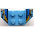 LEGO Guardabarros Placa 2 x 2 con Flared Rueda Arches con Azul, Amarillo  (41854 / 46256)