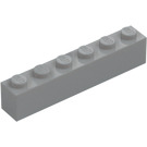 LEGO Gris piedra medio Ladrillo 1 x 6 (3009 / 30611)