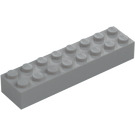 LEGO Gris piedra medio Ladrillo 2 x 8 (3007 / 93888)