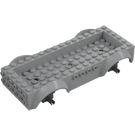 LEGO Vehículo Base 8 x 16 x 2.5 con Dark Stone Gris Rueda Holders con 3 agujeros (18937)