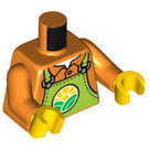 LEGO Torso Shirt con Lime Bib Overalls con City Farm logo (973 / 76382)