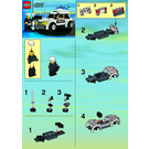 LEGO Policíuna Auto (Etiqueta negra / verde) 7236-1 Instructions