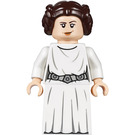 LEGO Princesa Leia con Blanco Atuendo con Detailed Correa y Falda Minifigura