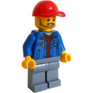 LEGO Race Marshall con Gris Barba y Rojo Gorra Minifigura