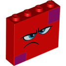 LEGO Ladrillo 1 x 4 x 3 con Angry Rostro (49311 / 52097)