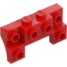 LEGO Ladrillo 2 x 4 x 0.7 con Frontal Espigas y arcos laterales gruesos (14520 / 52038)