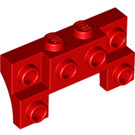 LEGO Ladrillo 2 x 4 x 0.7 con Frente Tachuelas y arcos laterales gruesos (14520 / 52038)