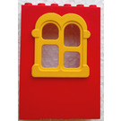 LEGO Fabuland Building pared 2 x 6 x 7 con Amarillo Squared Ventana