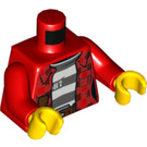 LEGO Jacket con Striped Shirt Torso (973 / 76382)