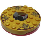 LEGO Ninjago Spinner con Gold Faces y Reddish Brown Backgrounds (92547)