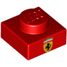 LEGO Placa 1 x 1 con Ferrari logo (3024 / 49115)