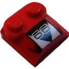 LEGO Pendiente 2 x 2 x 0.7 Curvo con '66' sin extremo curvado (41855)