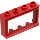 LEGO Ventana 1 x 4 x 2 Classic con Fixed Vaso y alféizar corto