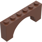 LEGO Arco 1 x 6 x 2 Parte superior gruesa y parte inferior reforzada (3307)