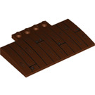 LEGO Pendiente 5 x 8 x 0.7 Curvo con Wood Planks y Nails (15625 / 36844)
